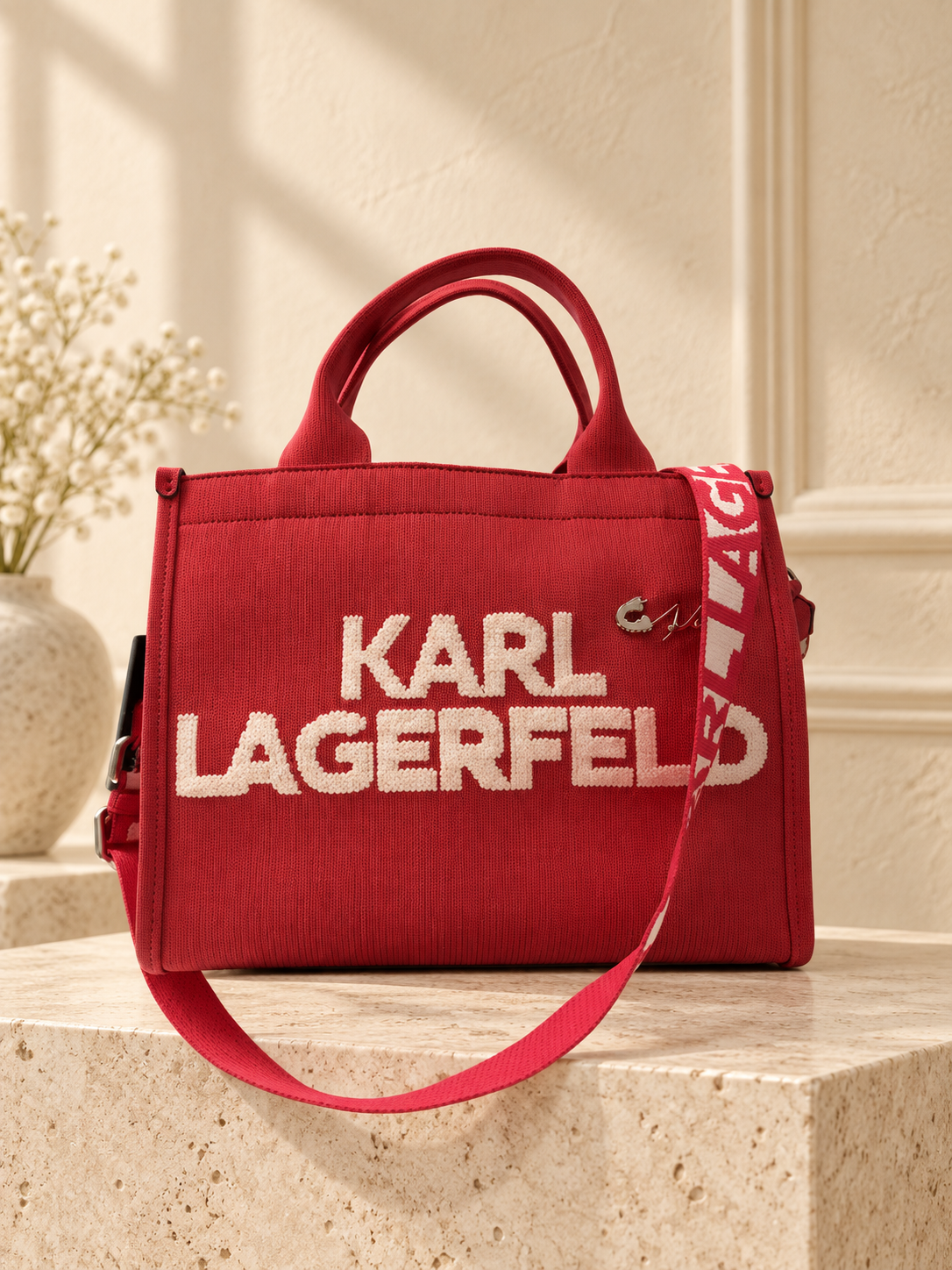 Karl Lagerfeld Paris Kristina Tote — French Rose — cream studio